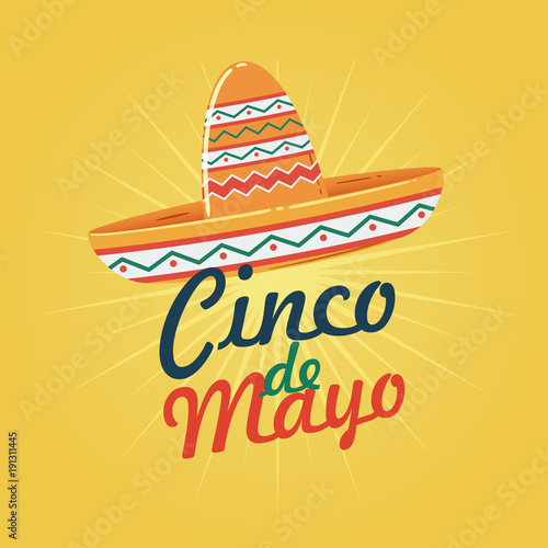 Cinco De Mayo with Sombrero