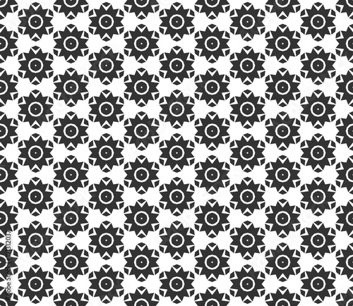 Abstract geometric Seamless pattern . Repeating geometric Black and white texture. geometric decoration