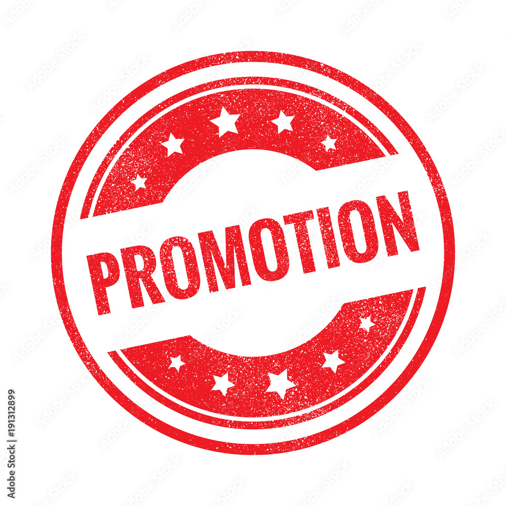 Promotion grunge retro red isolated stamp on white background Promotion grunge retro red isolated stamp on white background