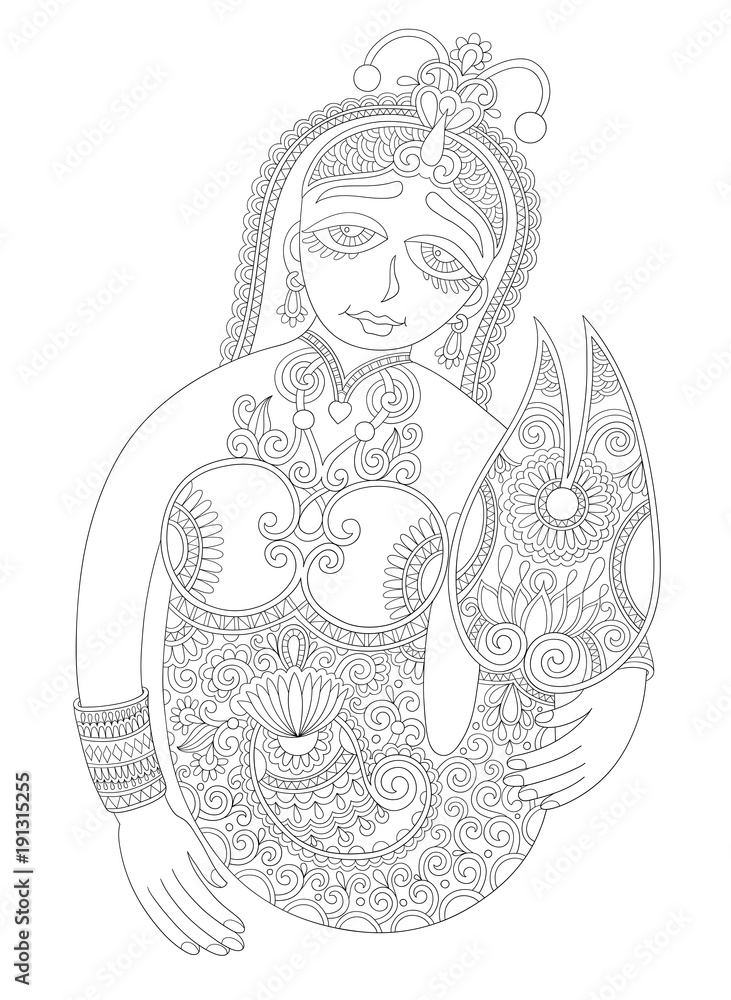 black and white line drawing of mermaid black and white line drawing of mermaid