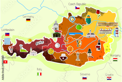 Map od Austria