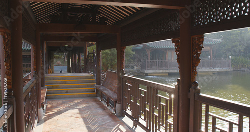 Obraz na plátně Chinese pavilion park