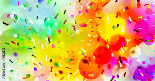 abstrakt konfetti kreise bunt