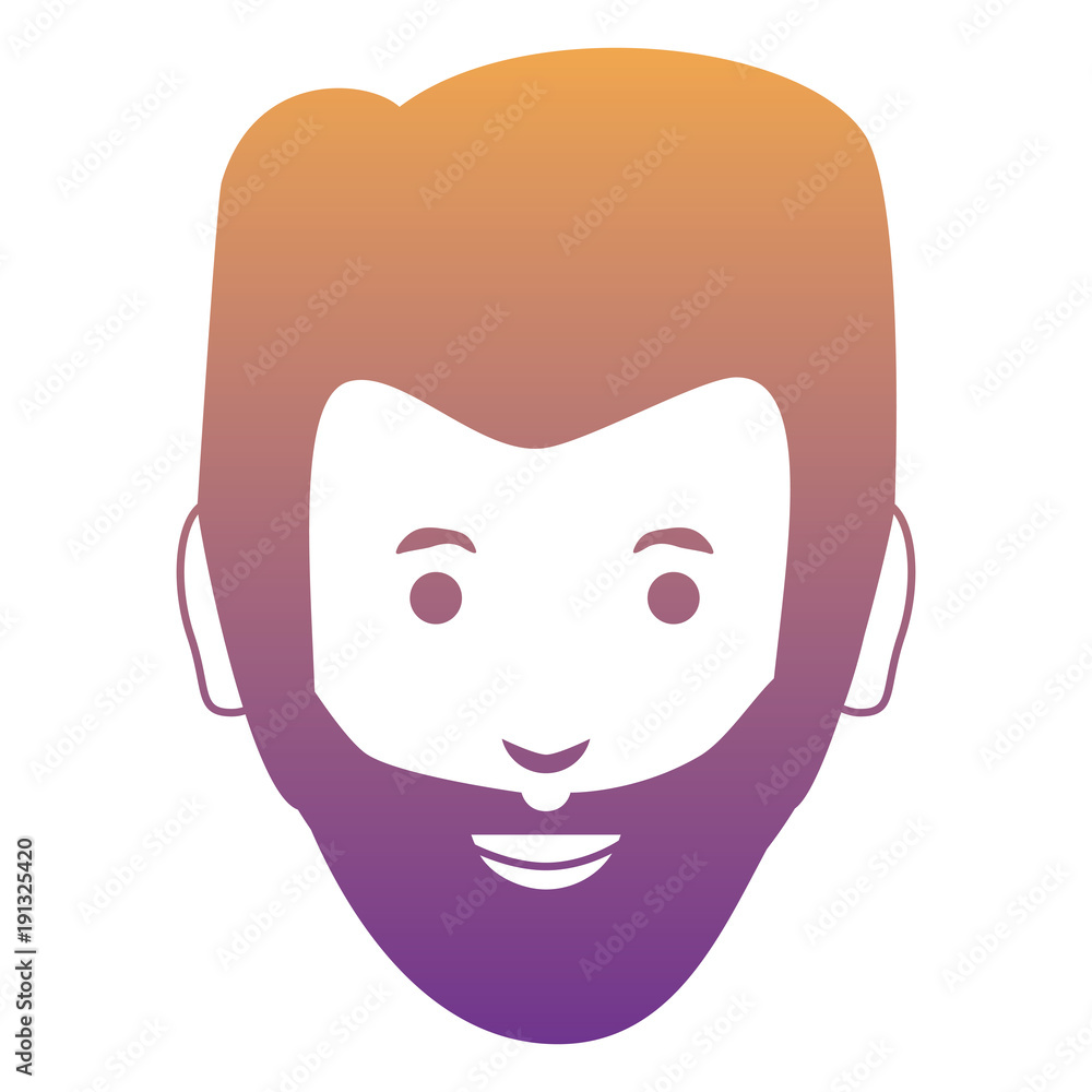 cartoon man face icon cartoon man face icon