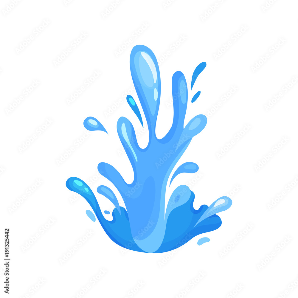 Water splash and wave, marine, oceanic and nautical theme vector Illustration Water splash and wave, marine, oceanic and nautical theme vector Illustration
