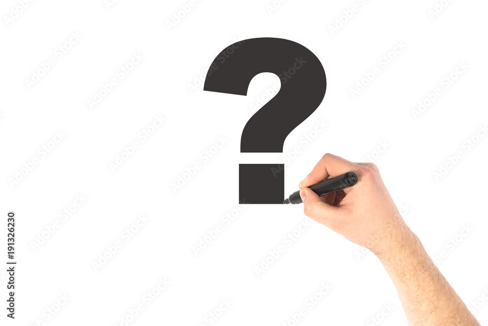 Draw a question mark Draw a question mark