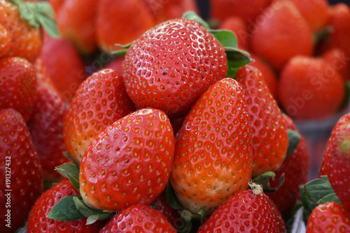 fresh strawberries texture