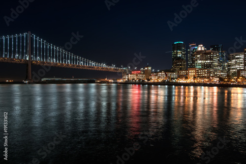 Fototapeta Naklejka Na Ścianę i Meble -  Night cityscape of San Francisco