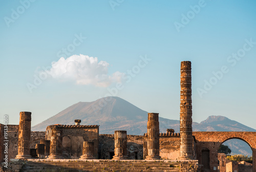 Fototapeta Vesuvius from Pompei