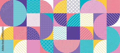 abstract multicolored geometric pattern in pastel color.