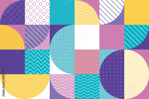 abstract multicolored geometric pattern in pastel color.