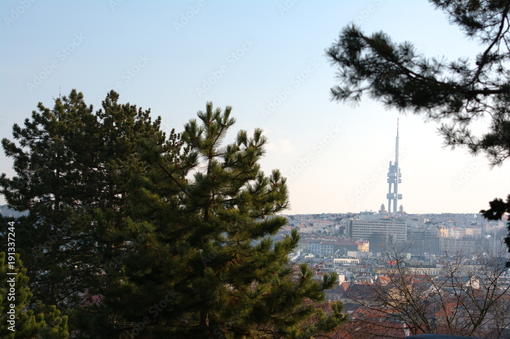 Spring Prague's panorama. Czech. landscape, cityscape. Spring Prague's panorama. Czech. landscape, cityscape.