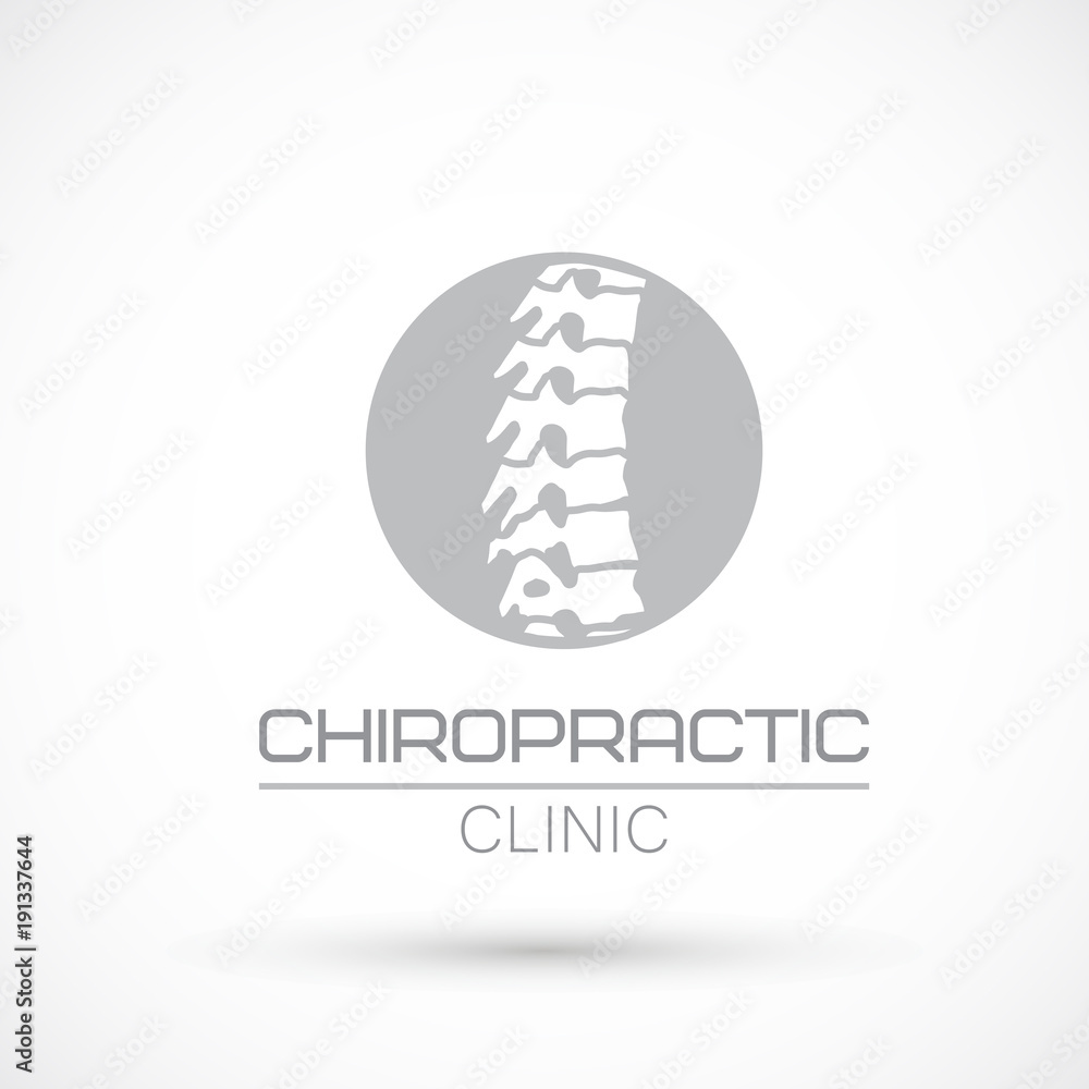 Spine health logo clinic medicine chiropractic backbone illustration Spine health logo clinic medicine chiropractic backbone illustration