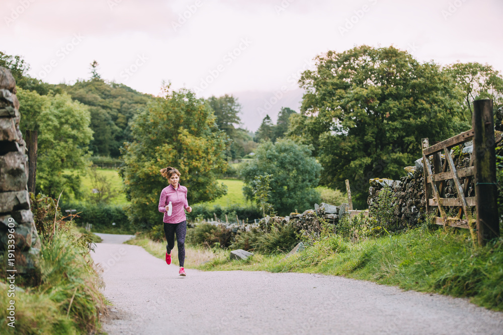 Senior Running in the Lake District