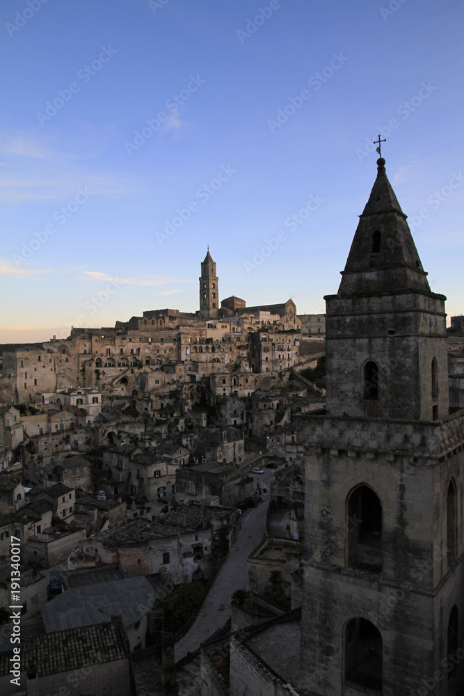 The beautiful town of Matera, Italy