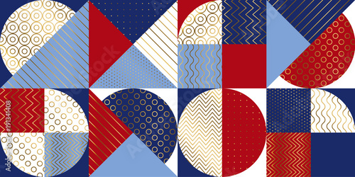 Summer Marine geometric pattern.
