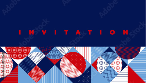 Summer Marine geometric pattern.