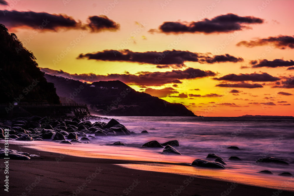 Obraz premium Japan Hukuoka Itoshima Hutamigaura Sunset