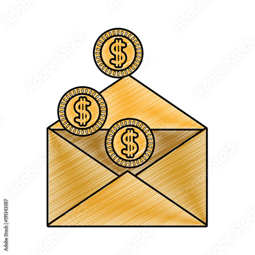 grated metal coins cash money inside card
