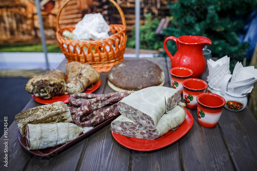 Traditional Belarusian and Ukrainian Cuisine photo