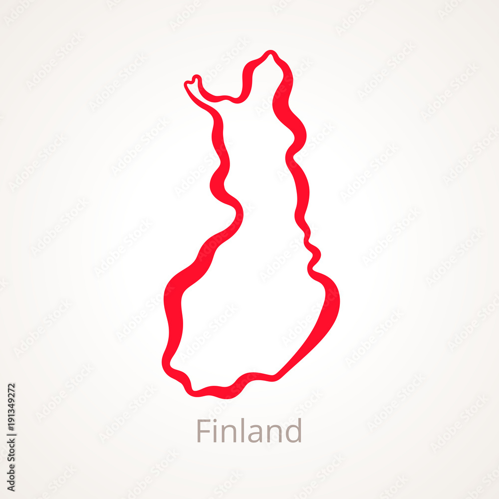 Finland - Outline Map Finland - Outline Map