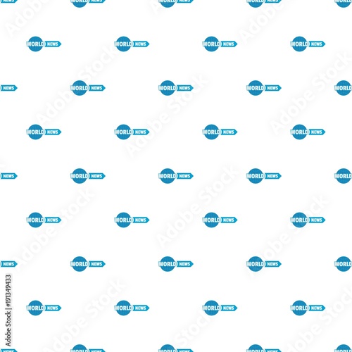 World important news pattern seamless in flat style for any design