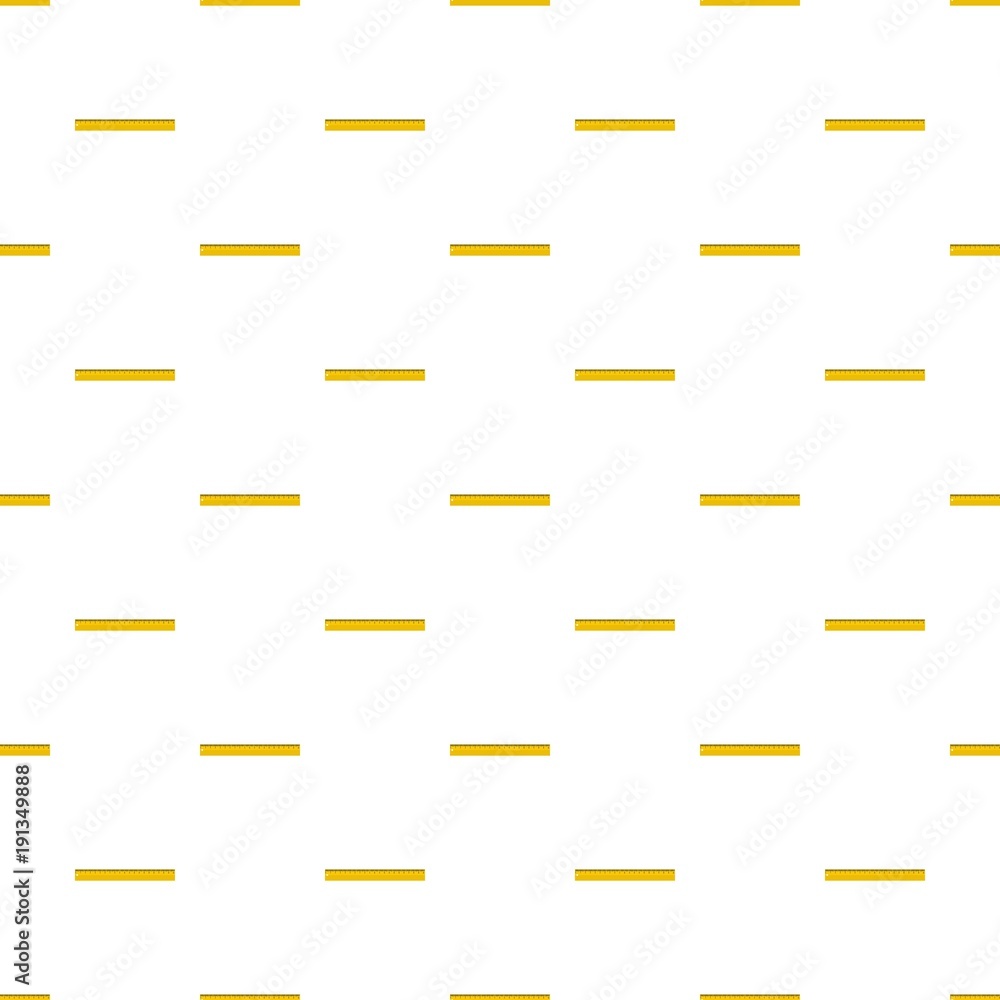 Yellow long ruler pattern seamless in flat style for any design