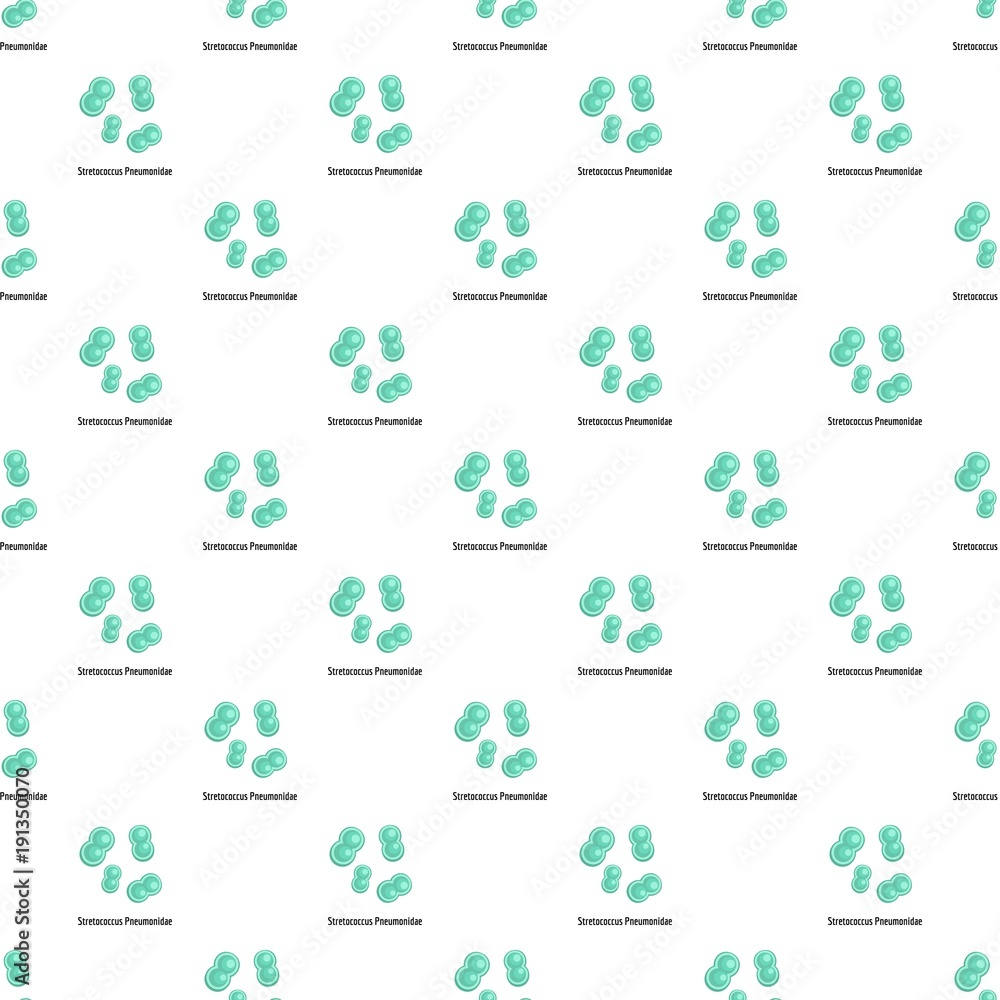 Stretococcus pneumonidae pattern seamless in flat style for any design Stretococcus pneumonidae pattern seamless in flat style for any design