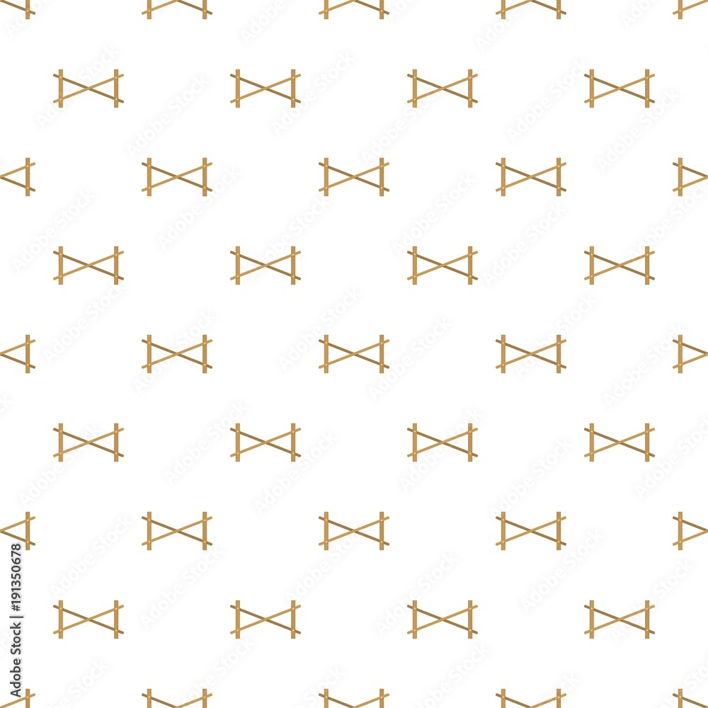 Fence of two rod pattern seamless in flat style for any design Fence of two rod pattern seamless in flat style for any design