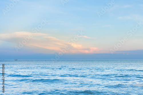 sea scape with a blue sky  nature background.
