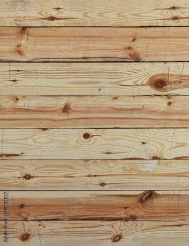 New wooden wall texture. Fresh brown boards  natural background.