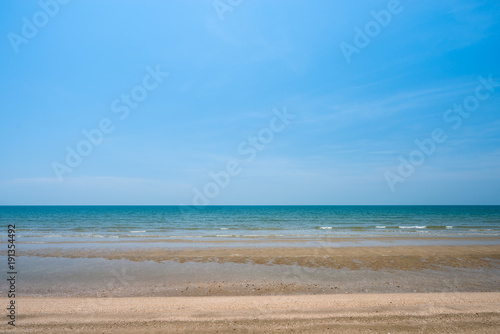 sea sand and blue sky background © songdech17