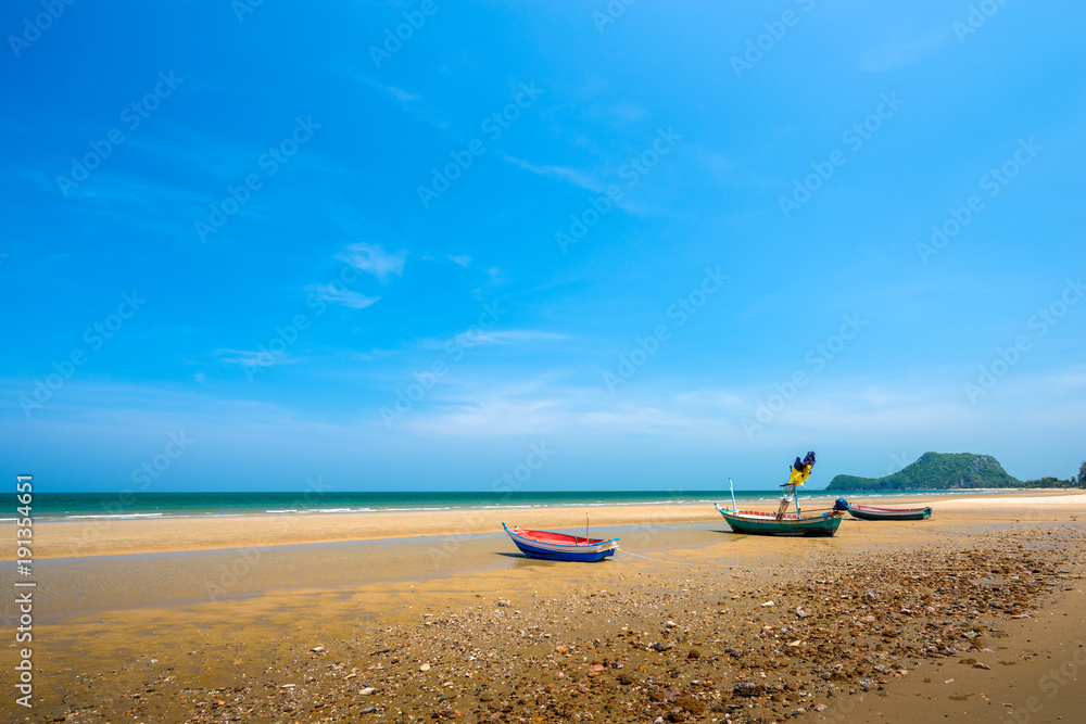 fishing boat on the beach