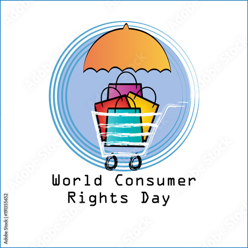 World consumer rights day concept