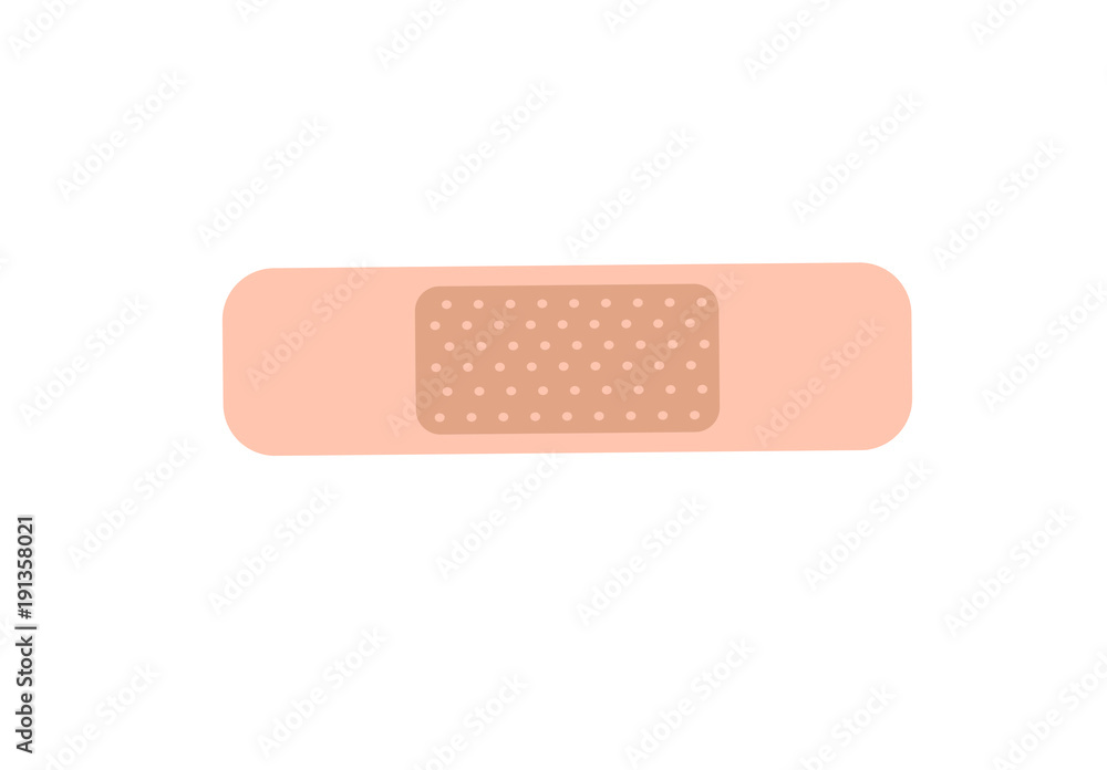 Medical adhesive plaster illustration vector Medical adhesive plaster illustration vector