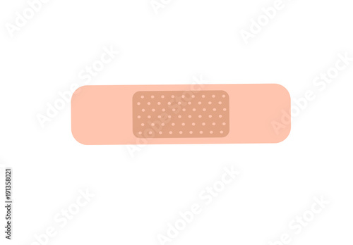 Medical adhesive plaster illustration vector