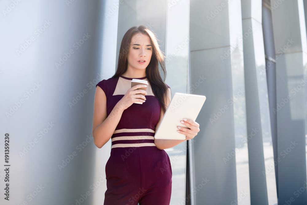 Portrait of confident young businesswoman outdoors Portrait of confident young businesswoman outdoors