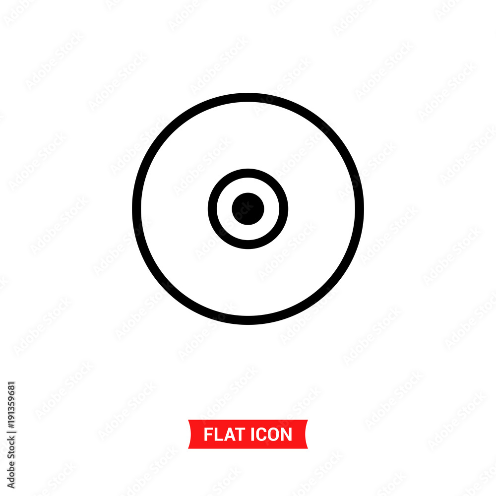 Compact disc vector icon , CD symbol Compact disc vector icon , CD symbol