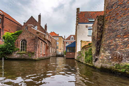 Beautifull canal and buildings of Bruges, Belgium © Yakov