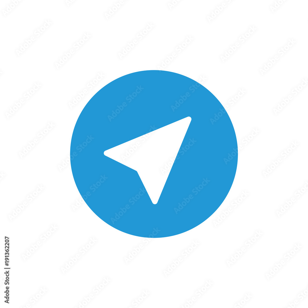 Telegram icon symbol, social media, send vector Telegram icon symbol, social media, send vector
