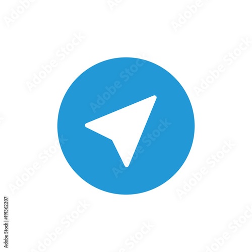 Telegram icon symbol, social media, send vector