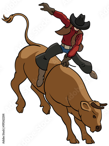 Bullenreiter Stier Reiter