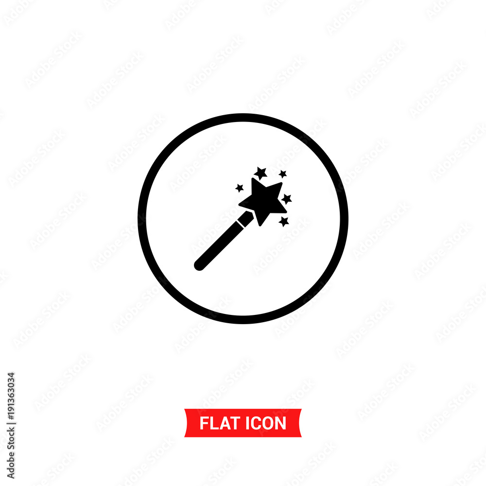 Magic wand vector icon Magic wand vector icon
