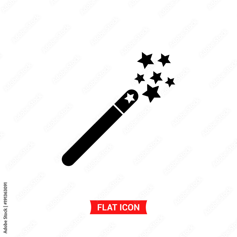 Obraz premium Magic wand vector icon