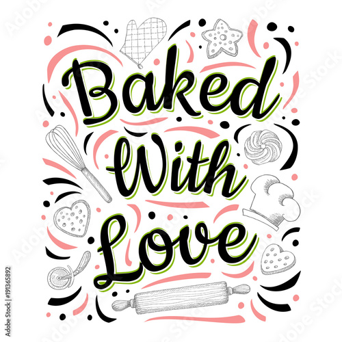 Food Poster Print Lettering Chalk Board