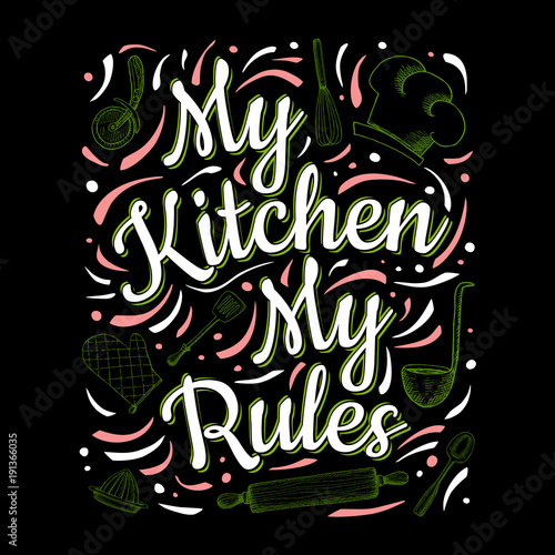Food Poster Print Lettering