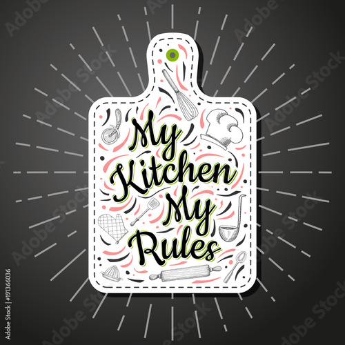 Food Poster Print Lettering