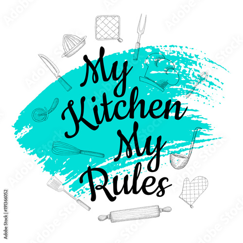 Food Poster Print Lettering