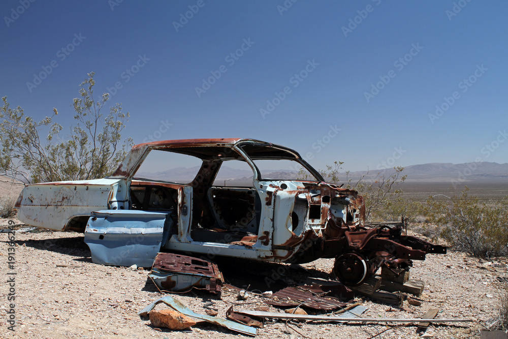 Abandoned Car in Death Valley, California