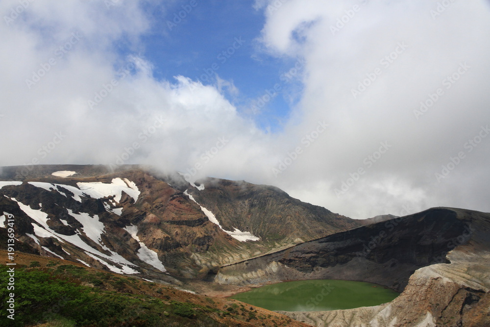 Zao mountains in Japan 